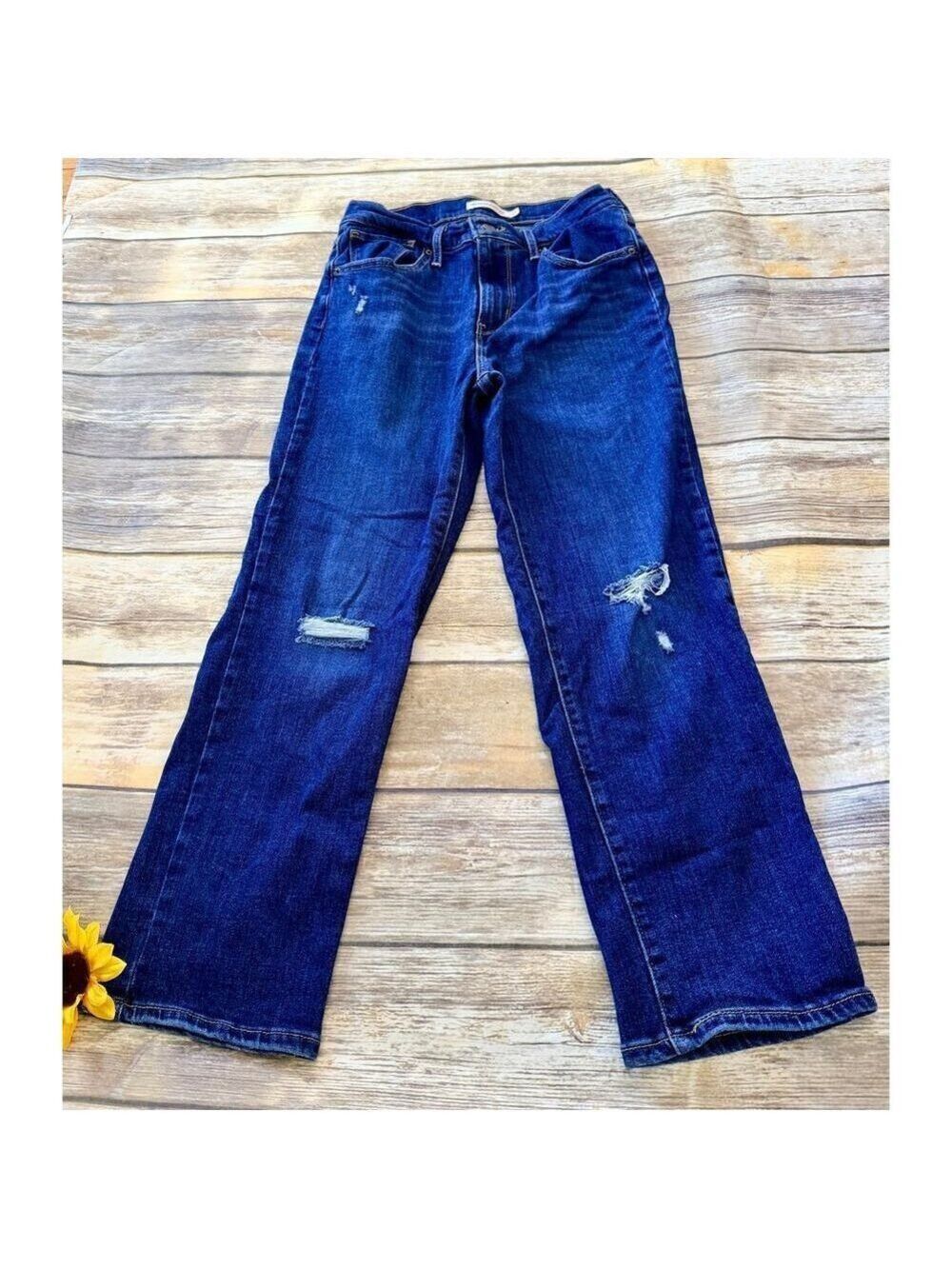 LEVI STRAUS HIGH RISE CROPS - Picture 1 of 9